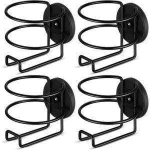 Treela 4 Pcs Magnetic Cup Holder Heavy Duty Portable Cup Holder Magnetic Drink Accessories for Treadmill Tractor Mower Truck Bus Refrigerator on Metal Surface