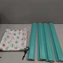 Mahjong Racks with Pushers, Green Wooden American Mahjong Tile Pushers and Racks Set of 4, with White Printed Mahjong Racks Drawstring Bag, Mahjong Accessories (19.68 Inches), 19.68" L x 2.55" W x 1.06" H