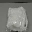 MONICA + ANDY Bathrobe, Terry Hooded Bathrobe, 100% Organic Clothes for Girls & Boys, Sizes For Kids, Toddler & Infant (12-18 Months, White + Grey)