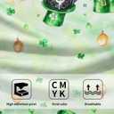 St Patrick's Day Dogs Hand Towel Set of 2 Lucky Clover Shamrocks Decorative Hand Towels for Bathroom Irish Green Kitchen Dish Towel St Patrick's Soft Absorbent Face Fingertip Towels for Guest Gym Spa (14.4x28.3in)