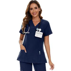 COZYFIT Scrubs for Women Set Medical Uniform - V-Neck Top With Pockets, Unisex Workwear COZY SCRUBS, XL