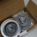 Sink Drain Strainer - Sink Stopper, 3-in-1 Kitchen Stainless Steel Drain Plug with Anti-Clog Basket, Pop-Up Cover Fits Standard 3-1/2 Openings for Double Bowl Kitchen Sinks (Silver)