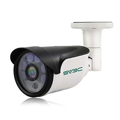 SV3C POE Camera, 3MP POE IP Security Camera Outdoor(Wired), Motion Detection, HD Infrared Night Vision, Metal Shell, IP66 Waterproof, Onvif Conformant, Support SD Card Record, RTSP, APP, PC