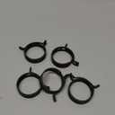 Geelin 5 Pieces Constant Tension Band Hose Clamps Black Fuel Line Clips 12mm Width (37.2mm - 44.5mm)