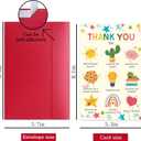 Thank You Card for Teacher, Cute Teacher Appreciation Card Gift from Kids or Parents, End of Year Thank You Gift for Preschool Nursery Daycare Teachers, Heartfelt Gratitude Cards, 8.1 x 5.3 inches