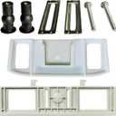 Fixing Plate with Rubber Expansion Bolts, Adjustment Sheets, Screws