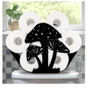 Teaeeno Mushroom Toilet Paper Holder, Funny Animal Paper Storage for Bathroom, Metal Stand Decor Organizer Holds 8 Rolls