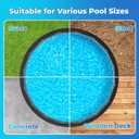 AquaJoyer 18' Round Thicker Heavy Duty Pool Liner Pad for Above Ground Pool, Pool Padding Underlayment for Pool Bottom, Protects Pool Prevents Punctures Weed Barrier Comfortable underfoot