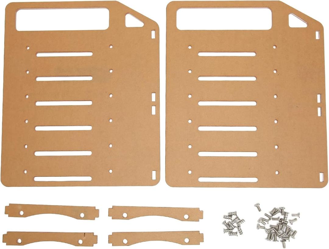 3.5in Hard Drive Bracket, Desktop Transparent Acrylic Hard Drive Bracket, DIY 3.5in Hard Disk Shelf HDD Cage (6 Layers)