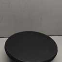 Large Round Wood Risers for Display, 12" Decorative Rustic Farmhouse Cake Stand Pedestal Tray for Home and Kitchen Decor White (Black)