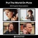 SONICFOAM (SFAir-1-2 Pro Small/Medium/Large Black) Memory Foam Earbud Tips - Compatible with AirPods Pro 1st & 2nd Gen - (6 Pack / 3 Pairs)