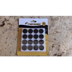 Heavy Duty Ring Magnets - Ultra Strong (1.2x0.18/30x4.5mm, 80 pcs) Magnets with Holes for DIY & Crafts - Space Organization Set for Home, Workshop, Refrigerator, Whiteboard, Office, Classroom