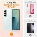 Oududianzi Leather Wallet Case for Samsung Galaxy Z Fold 7, PU Leather Flip Cover with Card Slots, Wrist Strap & Kickstand, Protective Phone Case, Dark Brown