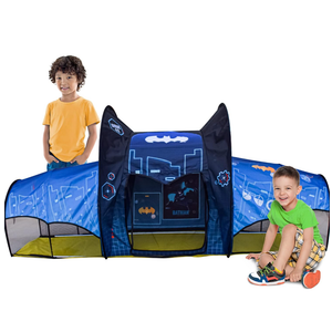 Sunny Days Entertainment Batman Batcave Tent – DC Comics Pop Up Play Tent for Kids | Over 6 Feet Long