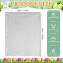 Tudomro Eggs Throw Blanket 50 x 60 Inch Egg Spring 3D Embroidered Egg Design Soft Fuzzy Throw for Couch Sofa Bed Farmhouse Spring Home Decor