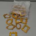 Vicenpal 20 Pcs Mini Gold Picture Frames Vintage Resin Tiny Photo Frame Antique Miniature Mini Vintage Picture Frame for Jewelry Display DIY Nail Photography Home Hotel Wedding Christmas Tree Decor