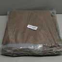 RYB HOME 100% Blackout Linen Textured Curtains 90 inches Long, Thermal Insulating Privacy Energy Saving for Bedroom Living Room Window Office Theater Dining Nursery, W 52 x L 90 in, Coffee, 2 Panels