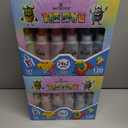 2 x 24 Colors Tie Dye Kit, Tie Dye Set for Kids, Pre-Filled Bottles, Non Toxic Permanent Fabric Dye Art Set, Easy DIY Fabric Art - Create Fun (24 Colors)