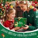 Pipe Cleaners Christmas Tree Ornaments Kit, Pipe Cleaner Craft Set Present for Holiday Family Activity, Handmade Christmas Hanging Decorations for Car, Wall, Mantels, Bedroom, Classroom, Office (Green - Gift Kit)