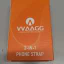 VVAAGG Cell Phone Lanyard for iPhone: Adjustable Phone Strap Crossbody Neck and Wrist Strap Anti-Theft Lanyard Travel Essential Compatible for iPhone Android Smartphones (Black)