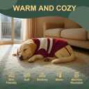 Dog Sweater Knitted for Small to Large Dogs Boy Girl, Classic Turtleneck Dog Christmas Sweaters, Warm & Soft Pet Clothes for Winter (Love Red, L)