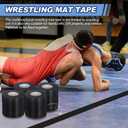 Pangda Wrestling Mat Tape 3 or 4 Inch Heavy Duty 7 Mil PVC Carpet Tape for Wrestling Grappling Exercise Mats Seaming Cover Gym Floor Carpet Seam