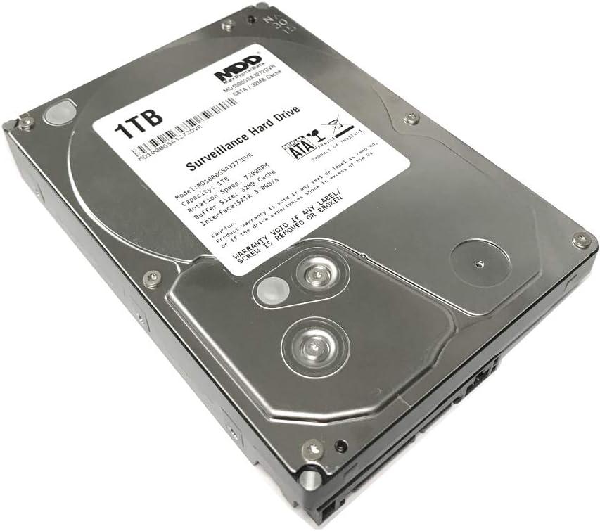 MaxDigitalData 1TB 32MB Cache 7200PM SATA 3.0Gb/s 3.5inch Internal Surveillance CCTV DVR Hard Drive (MD1000GSA3272DVR) 