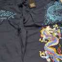 ED HARDY Mens Panther Bulldog Sweatpants in Midnight EHMR8006-1 XL