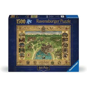 Ravensburger Harry Potter Hogwarts Map 1500 Piece Jigsaw Puzzle for Adults - 12000720 - Handcrafted Tooling, Made in Germany, Every Piece Fits Together Perfectly