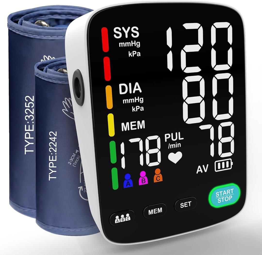 Blood Pressure Monitors for Medical,Automatic Upper Arm Blood Pressure Monitor, IHB