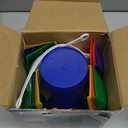 12 Pack 5'' Inch Sand Beach Buckets Pail with Beach Shovels,Sand Bucket Water Bucket for Beach Fun Great Summer Party Accessory