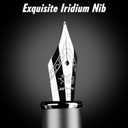 JINHAO Fountain Pen Extra Fine Nib, Includes Ink Cartridges & Converter, Perfect Weight, Optimal Flow, No Skips