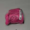 REORIA Women's Sexy Lace Scoop Neck Long Sleeve Double Lined Layering Slim Bodysuit Tops (Large, Neon Rose Red)