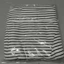 Tankaneo Womens Pajama Sets Striped 2 Piece Lounge Sets Short Sleeve Oversized T Shirts Drawstring Shorts Matching Set (White)
