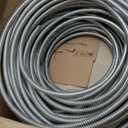 200FT 8/2 Metal Clad (MC) Cable with Ground, 8 Gauge Electric Wire with Aluminum Armor, Solid Bare Copper Conductors for Indoor Outdoor Underground Embedded Installation (8/2, 200 ft)
