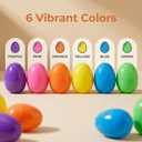 24 Pack Pre-Filled Easter Eggs with Cute Animal Squishy Toys, Colorful Plastic Eggs for Easter Egg Hunt, Party Favors, Easter Basket Stuffers for Kids
