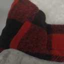 Malier Winter Coat for Dogs - Classic Plaid Fleece Cold Weather Jacket With Pocket, Windproof Warm Vest Clothes for Small Medium Large Dogs (Red, Medium)