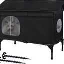 Weatherproof Feral Cat Houses for Outdoor Cats, Insulated Cats House with Cozy Cushion, Elevated Outdoor Cat Shelter, Equipped with Escape Door, Outside Cat House for Stray Cats(Large)