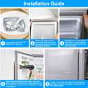 UPGRADED 5304505782 Freezer Door Gasket Compatible with Frigidaire Refrigerator Door Gasket 216522370 FPRU19F8RFC FPUH19D7LF1 FPRH19D7LF1 Freezer Door Seal For Electrolux Fridge Door Gasket Seal