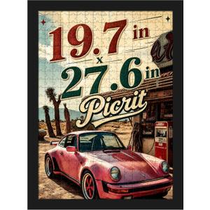 Picrit 19.7x27.6 Puzzle Frame, Picture Frame for Wall Mounting, Black
