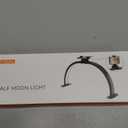 Yokilly Half Moon Light for Nail Desk: 23" Foldable Half Moon Desk Lamp with Phone Holder for Beginner - Arch Nail Tech Light with 3 Color Modes & 10 Brightness for Manicure Salon (Diamond, Small)