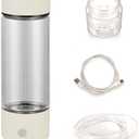 Remorui Oxidative Stress Reduction Water Cup Small Water Molecules Cup 450ml Transparent USB Rechargeable Hydrogen Water Cup Beige 3