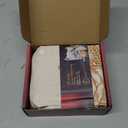 Sourdough Bread Bags, 2 Sets Detachable Bread Storage for Homemade Sourdough, Reusable Linen Food Storage with Lining & Triple Lock for Fresh Keeping, BPA Free, Christmas Baking Gifts (Orange Pattern)