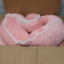 Orthopedic Dog Bed for Large Dogs,Dog Sofa Beds Supportive Foam Pet Couch Bed with Removable Washable Mat and Nonskid Bottom (Large, Pink)