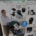 Ingenuity 3D Travelmate Pro Lightweight Travel Stroller with Fold-Away Ride-On Board for Toddlers, Airplane Overhead Bin Compatible, Car Seat Ready, One-Hand Fold