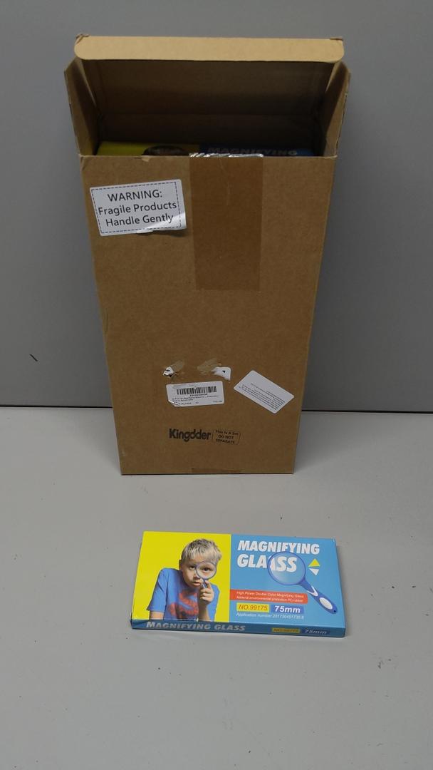 20x ERINGOGO Rubber Drop-Resistant Handheld Magnifier with Clear Lens Lightweight Reading Glass for Books Newspapers Maps Ergonomic Grip with Hanging for Seniors and Crafts
20 PACK