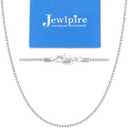 Jewlpire 1.3mm Box Chain 14K Gold Plated 925 Sterling Silver Chain Necklace for Women, Thin & Sturdy Womens Chains Necklace 14 16 18 20 22 24 26 Inches