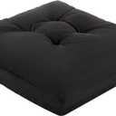 Recliner Cushions, 20x20x5 Inch Double Layer Design Chair Cushion, Soft Tufted Thickened Seat Cushions for Elderly, Black