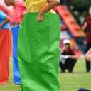 UNIFAMILY 12pcs Colorful Potato Sack Race Bags for Kids and Adults, 40 X 24inches Sack Race Bags for Outdoor Sports Games, Outdoor Lawn Games for Adults and Kids, Carnival Easter