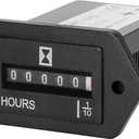 Mechanical Engine Hour Meter AC 110V 120V 220V 230V for Air Compressor Golf Cart Club House Generator ATV Chainsaw Tiller Chipper